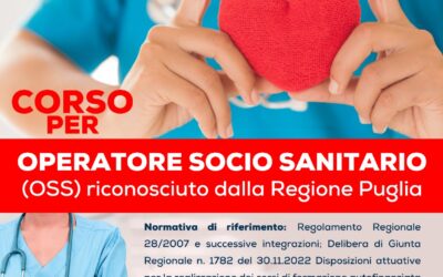 Corso per OPERATORE SOCIO SANITARIO – Anno formativo 2024