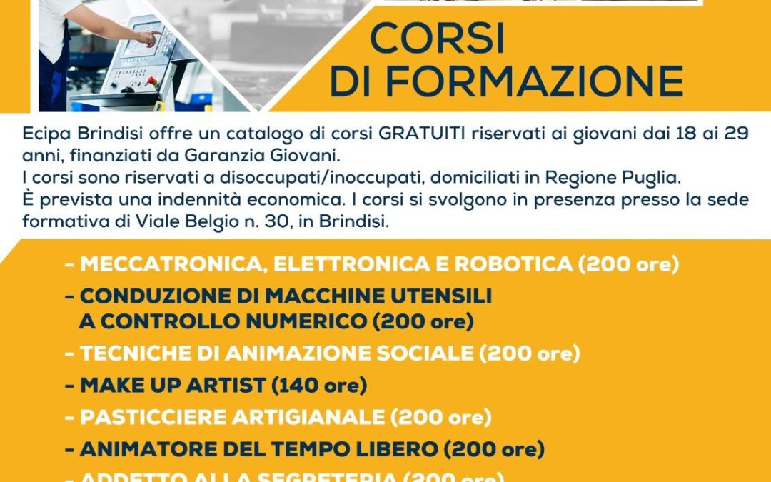 Garanzia Giovani – Elenco corsi anno formativo 2023