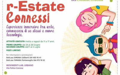 R-Estate Connessi: attività GRATUITE per ragazzi dagli 11 ai 17 anni