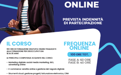 Corso GRATUITO AUTOIMPIEGO – modalità di frequenza ON LINE